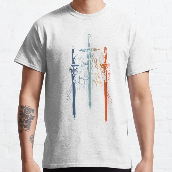 Kirito y Asuna forman Sword Art Online Camiseta clásica