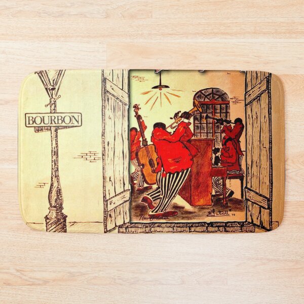 Item preview, NEW ORLEANS: Vintage Mardi Gras Jazz Advertising Print  designed and sold by posterbobs.