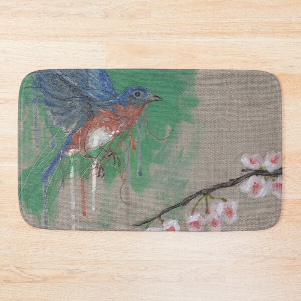 Item preview, bluebird with cherry blossoms designed and sold by Miriam Omura.