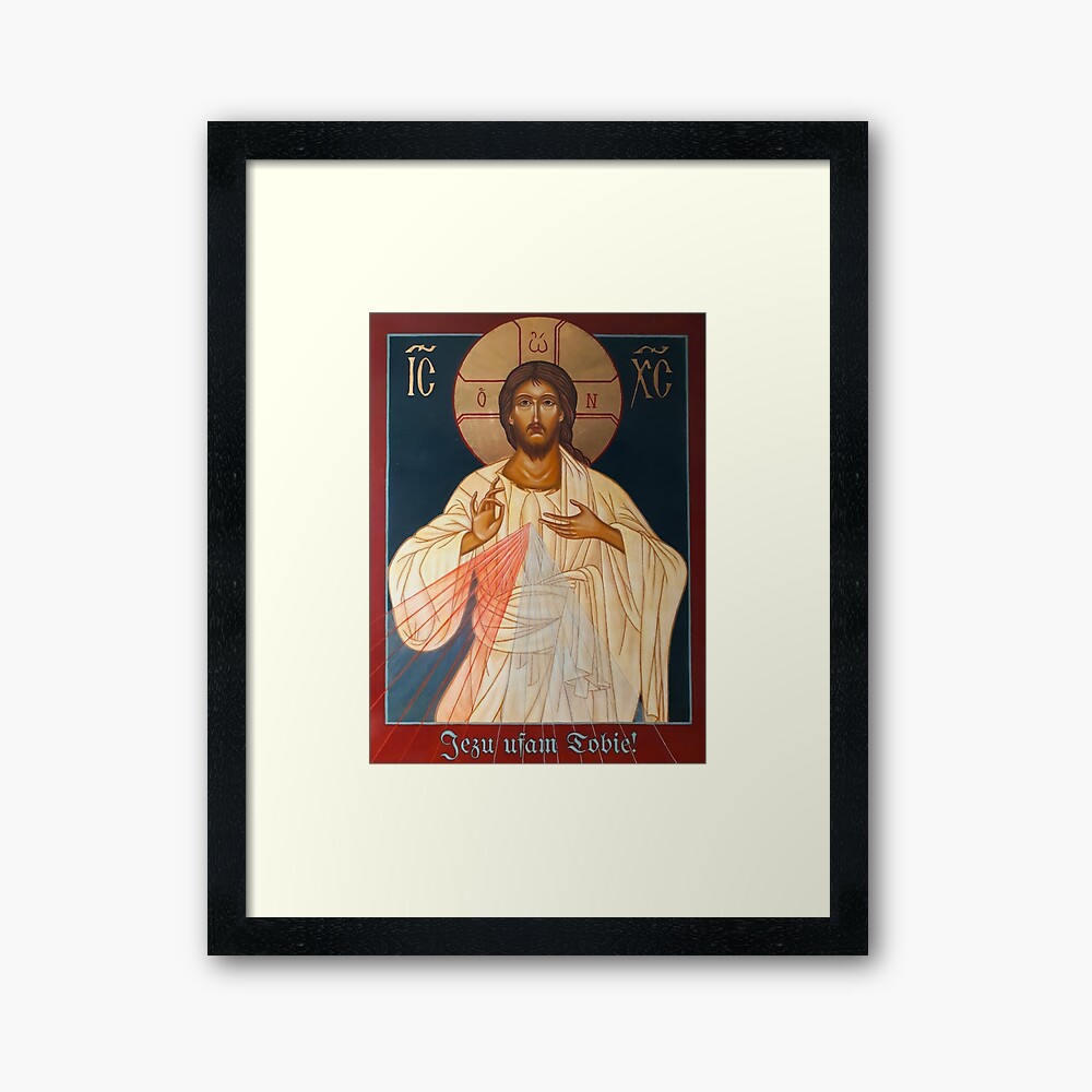 Wandteppich Barmherziger Jesus, mit Rahmen und Schlaufen | Online Verfauf auf HOLYART