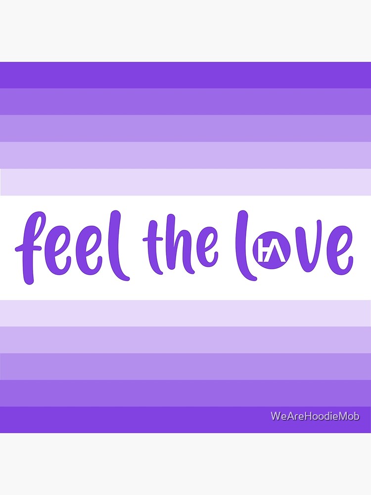 Hoodie Allen Feel The Love Purple Greeting Card