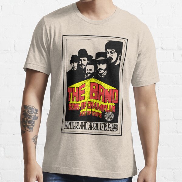 The Band Retro Concert Essential T-Shirt" T-shirt for Sale by RasMoon99 | Redbubble | the t-shirts - bob t-shirts - the last waltz t-shirts