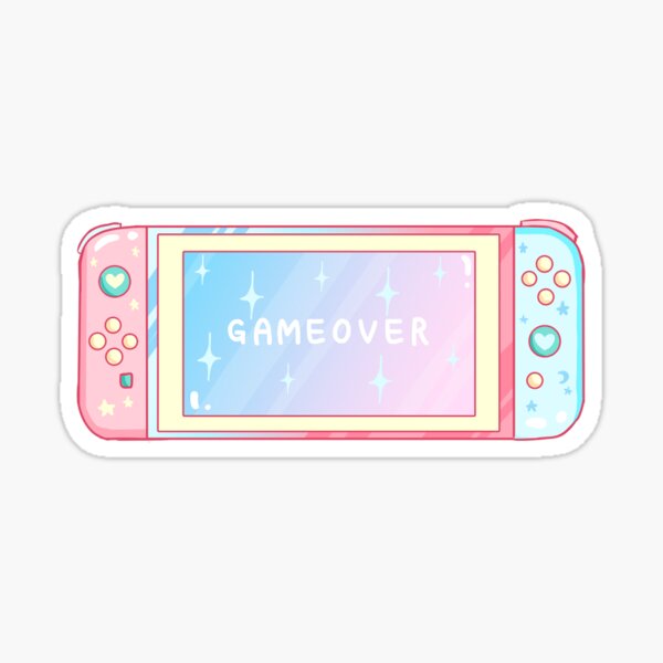 Pastel Handheld Console Inspired Sticker Sticker