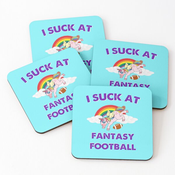 Item preview, I Suck At Fantasy Football - Loser Unicorn Pink Funny Gag Gift designed and sold by balbert3.