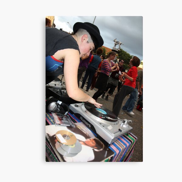 DJ for MJ, Newtown, 2009 Canvas Print
