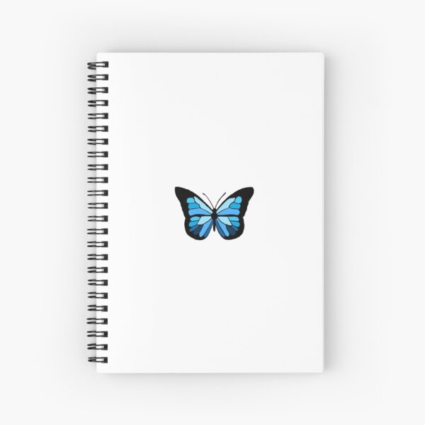 Blue Butterfly Spiral Notebook