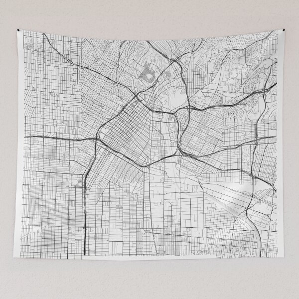 Item preview, Los Angeles Map designed and sold by Kara515.