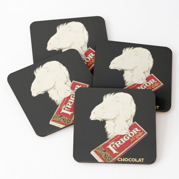 Item preview, Polar Bear vintage French chocolate bar ad designed and sold by Glimmersmith.