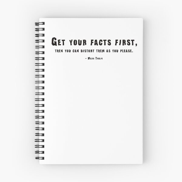 Item preview, Get Your Facts First... Mark Twain Quote designed and sold by CH3Media.
