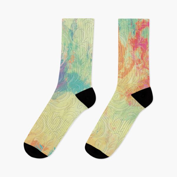 Item preview, Abstract Floral on Multicolored Stains designed and sold by Gerson Ramos.