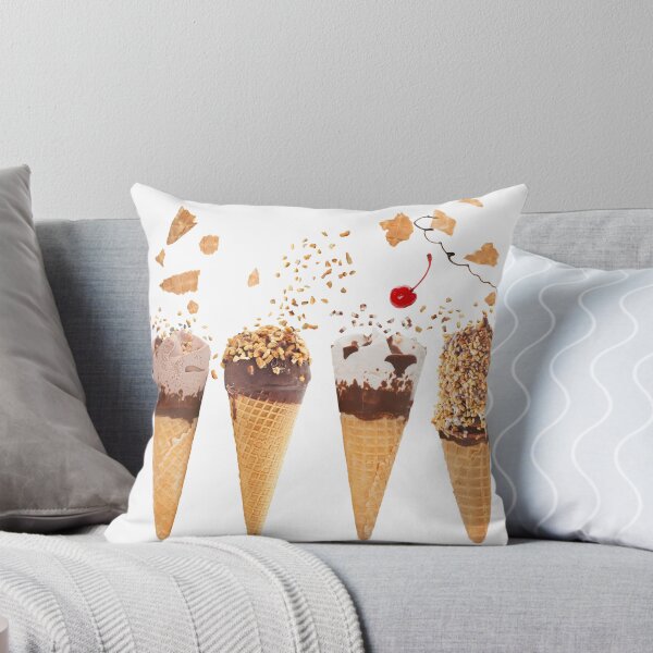 Item preview, Various of ice cream flavor in cones isolated on white background designed and sold by svetlanna.
