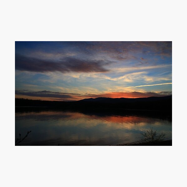 Sunset on Lake James Photographic Print