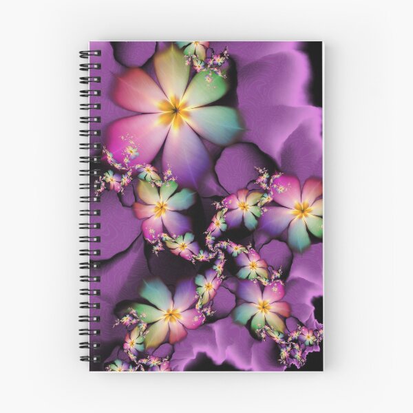 Item preview, Rainbow Flowers Growing in Purple Clouds designed and sold by lacitrouille.