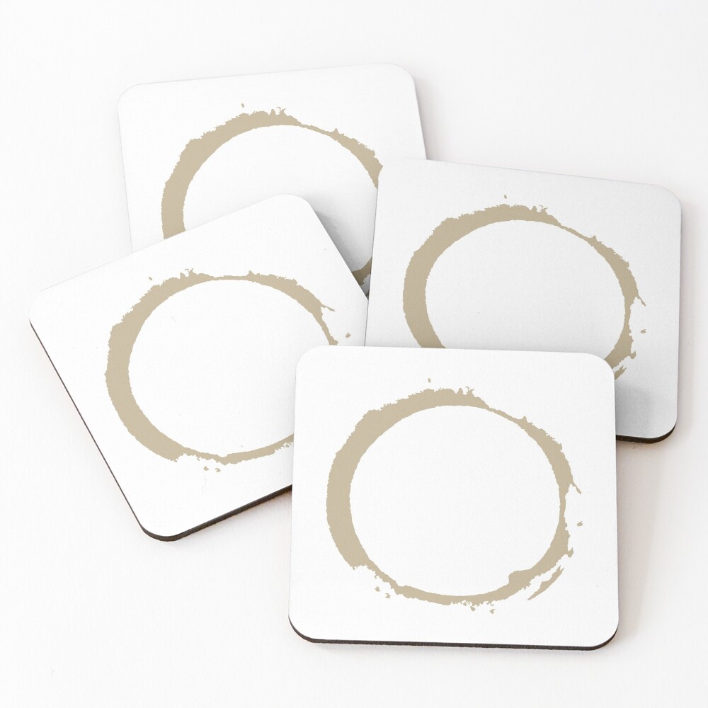 "Coffee Stain " Coasters (Set of 4) by tristahx Redbubble