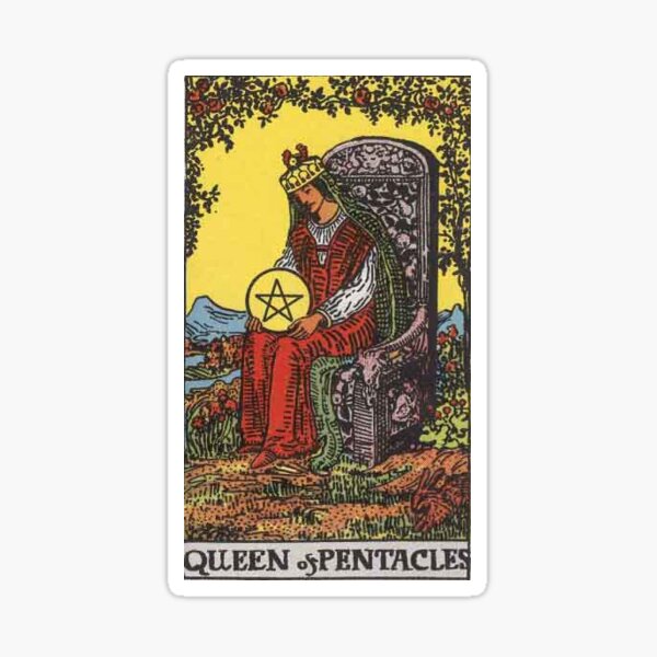 Item preview, Queen of Pentacles - Tarot Card (Rider Waite) designed and sold by DuncanWhitlock.