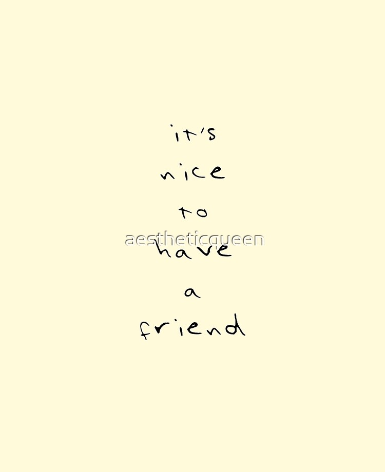 It's nice to have a friend - Taylor Swift iPad Case & Skin by nd