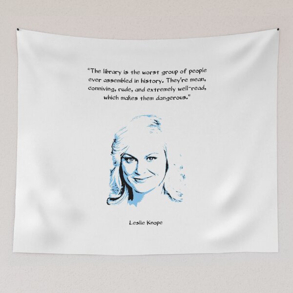 Item preview, Leslie Knope on Libraries designed and sold by Child of the Corn Designs.