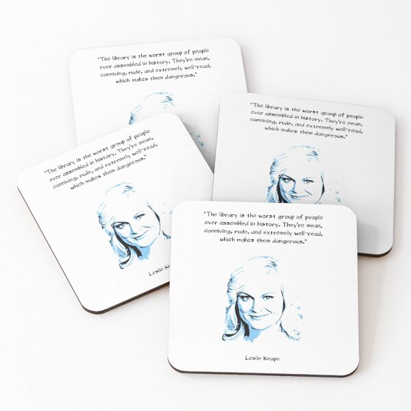 Item preview, Leslie Knope on Libraries designed and sold by Child of the Corn Designs.