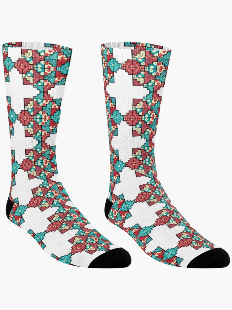 Thumbnail 3 of 5, Socks, Wari II Pattern designed and sold by ElsaDesign.