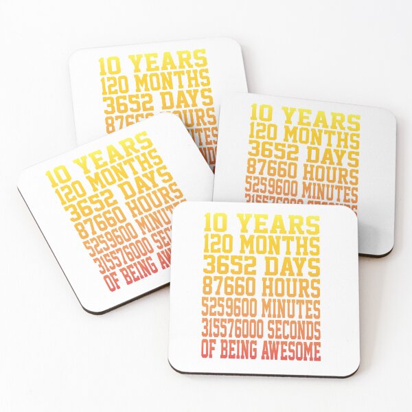 Item preview, 10 Years of Being Awesome, 10th Birthday designed and sold by Logic72.