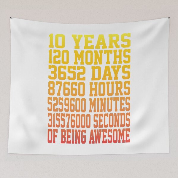 Item preview, 10 Years of Being Awesome, 10th Birthday designed and sold by Logic72.