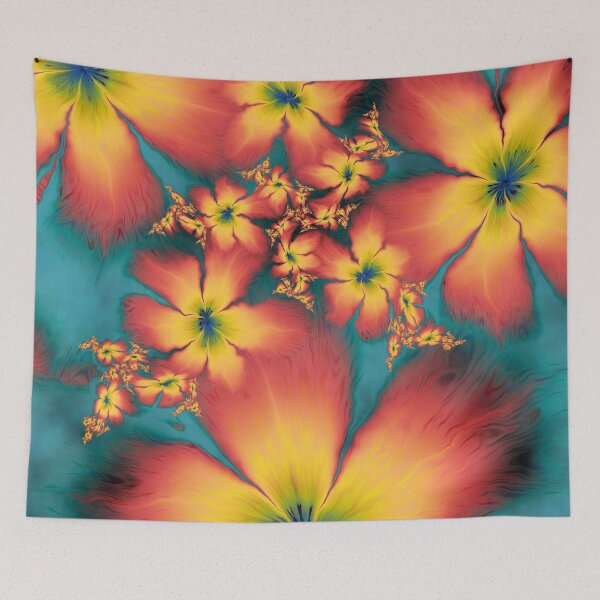 Item preview, Chintz Flower Fabric designed and sold by lacitrouille.