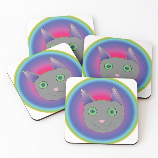 Item preview, Colorful cute cat trippy colorful designed and sold by Zachary Ellingson.