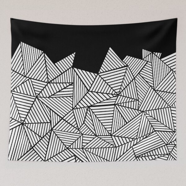 Item preview, Abstract Mountain Black designed and sold by ProjectM.