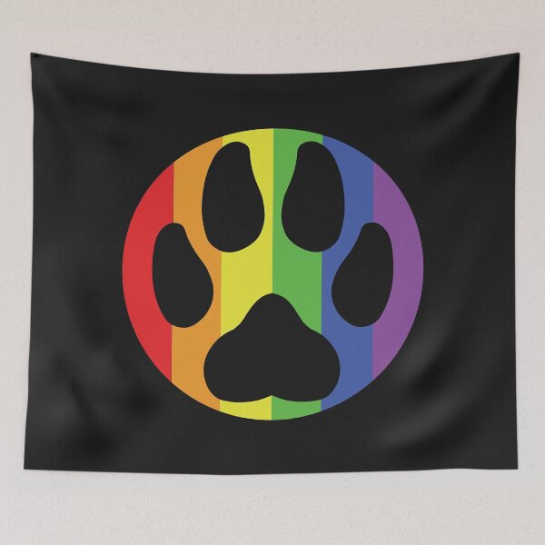 Item preview, Paw in a circle - Pride (Rainbow) designed and sold by storm-fox-art.