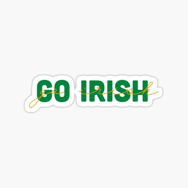 Go Irish of Notre Dame Sticker