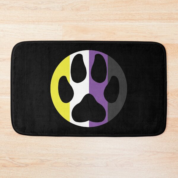 Item preview, Paw in a circle - Pride (Non-binary) designed and sold by storm-fox-art.