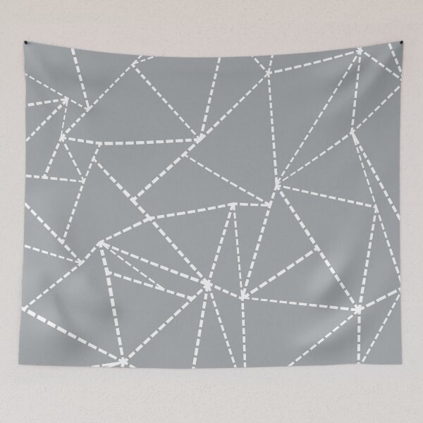 Item preview, Abstract Dotted Lines Grey designed and sold by ProjectM.