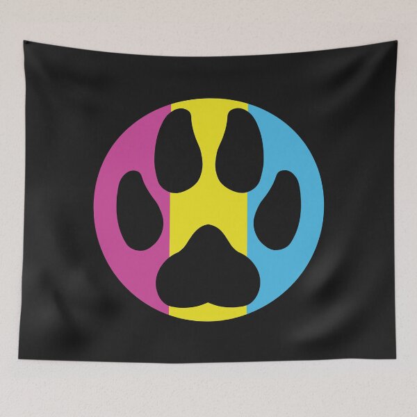 Item preview, Paw in a circle - Pride (Pansexual) designed and sold by storm-fox-art.