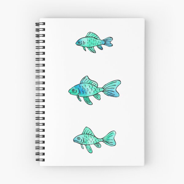Aperçu de l'œuvre trio de poissons heureux créée et vendue par cam-graphics.