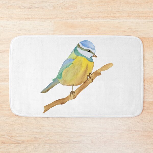 Item preview, Watercolor Eurasian Blue Tit Bird designed and sold by artichromadsgns.