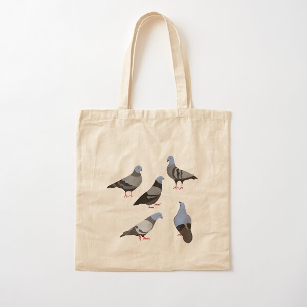 Design 33 - The Pigeons Cotton Tote Bag