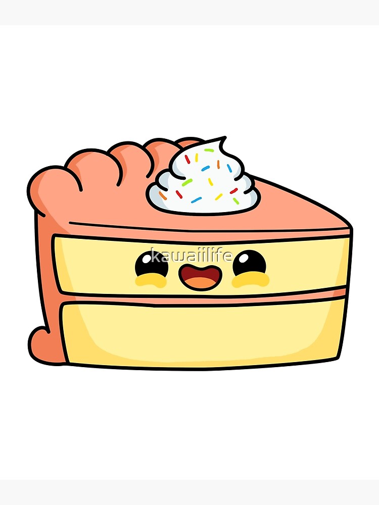 32 Kawaii Cake Sticker Idea Logo Illustration Designs