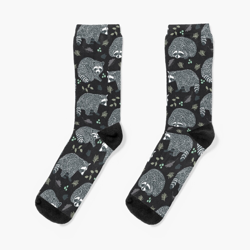Raccoons! Design 42 / 365 Days of Design Socks