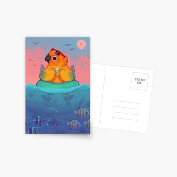 Summer Sun Conure Postcard