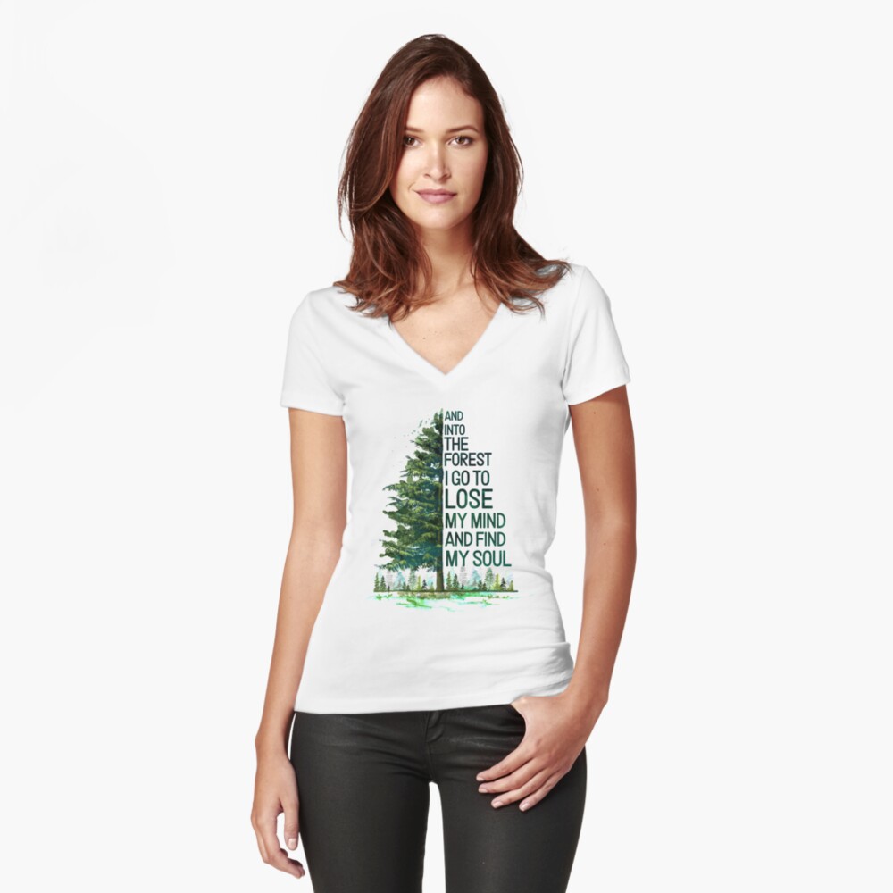 Item preview, Fitted V-Neck T-Shirt designed and sold by bentakana.