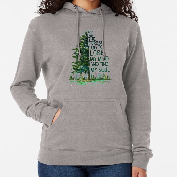 Vista previa del artículo con la obra «Y en The Forest voy a perder la cabeza y encontrar mi alma acampando», diseñado y vendido por bentakana.