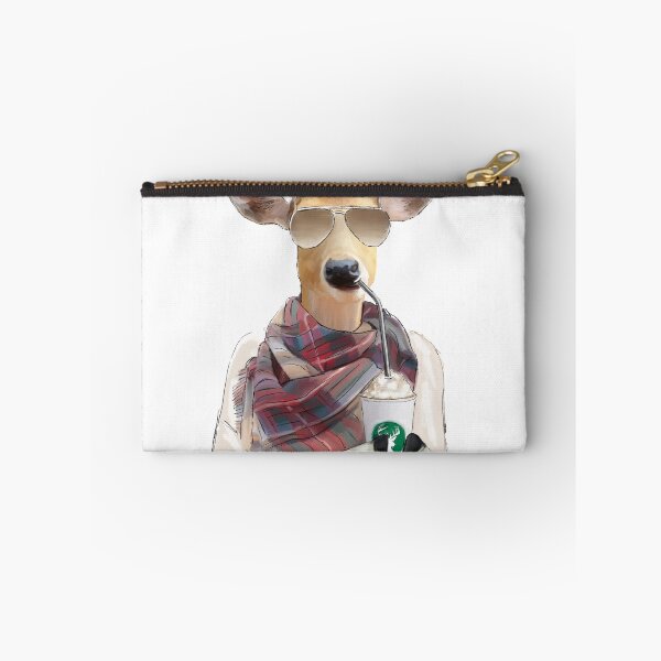 Item preview, Basic White Tailed Deer Drinking Pumpkin Spiced Latte designed and sold by Marie Jeffrey.