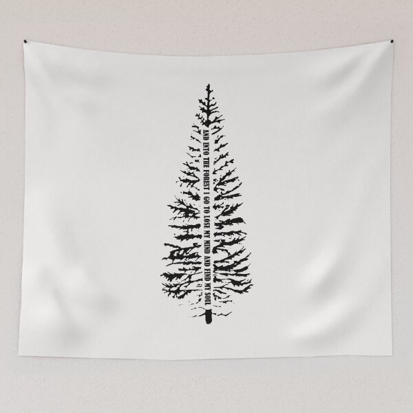 Item preview, And Into The Forest I go to lose my mind and find my soul camping tree designed and sold by bentakana.