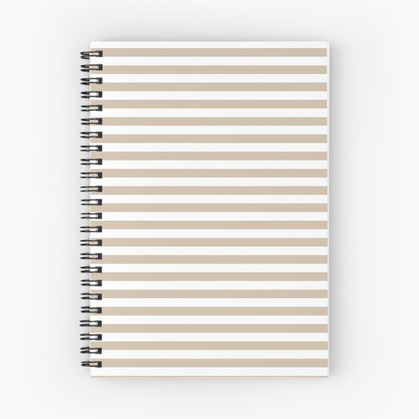 Item preview, Dark Vanilla Brown and White Horizontal Stripes designed and sold by ColorPatterns.