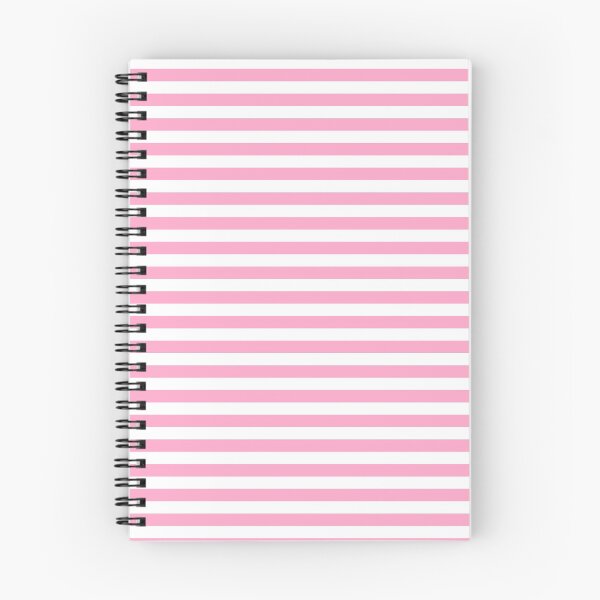 Item preview, Carnation Pink and White Horizontal Stripes designed and sold by ColorPatterns.