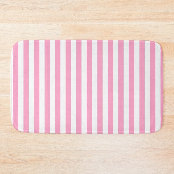 Item preview, Carnation Pink and White Vertical Stripes designed and sold by ColorPatterns.
