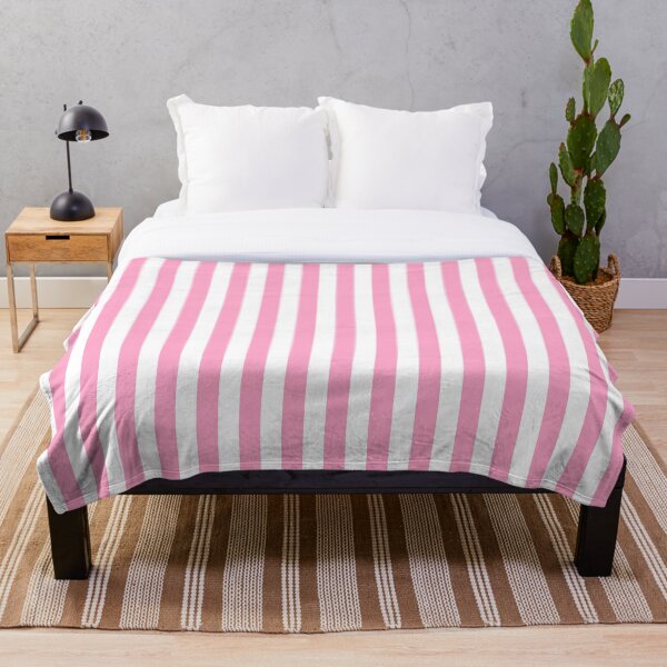 Item preview, Rayas verticales de clavel rosa y blanco designed and sold by ColorPatterns.