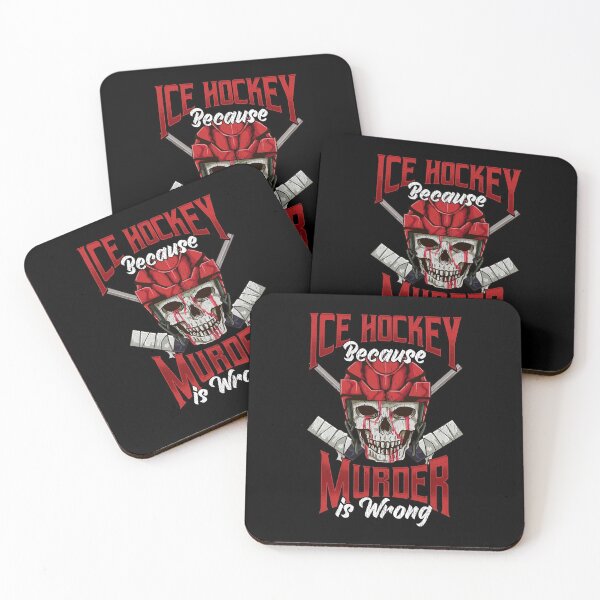 Item preview, Funny Ice Hockey Because Murder Is Wrong Hockey designed and sold by perfectpresents.