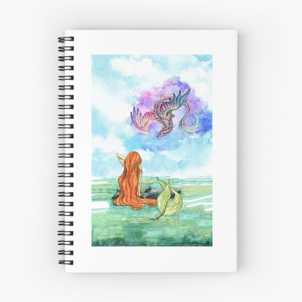 Item preview, Mermaid Dragon Watercolor designed and sold by seagirl13.