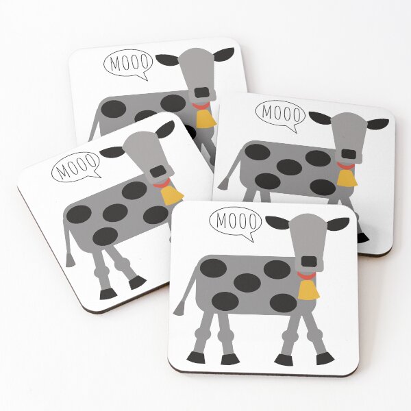 Item preview, Solo Gray Spotted Cow Mooo designed and sold by Laura Pugh.